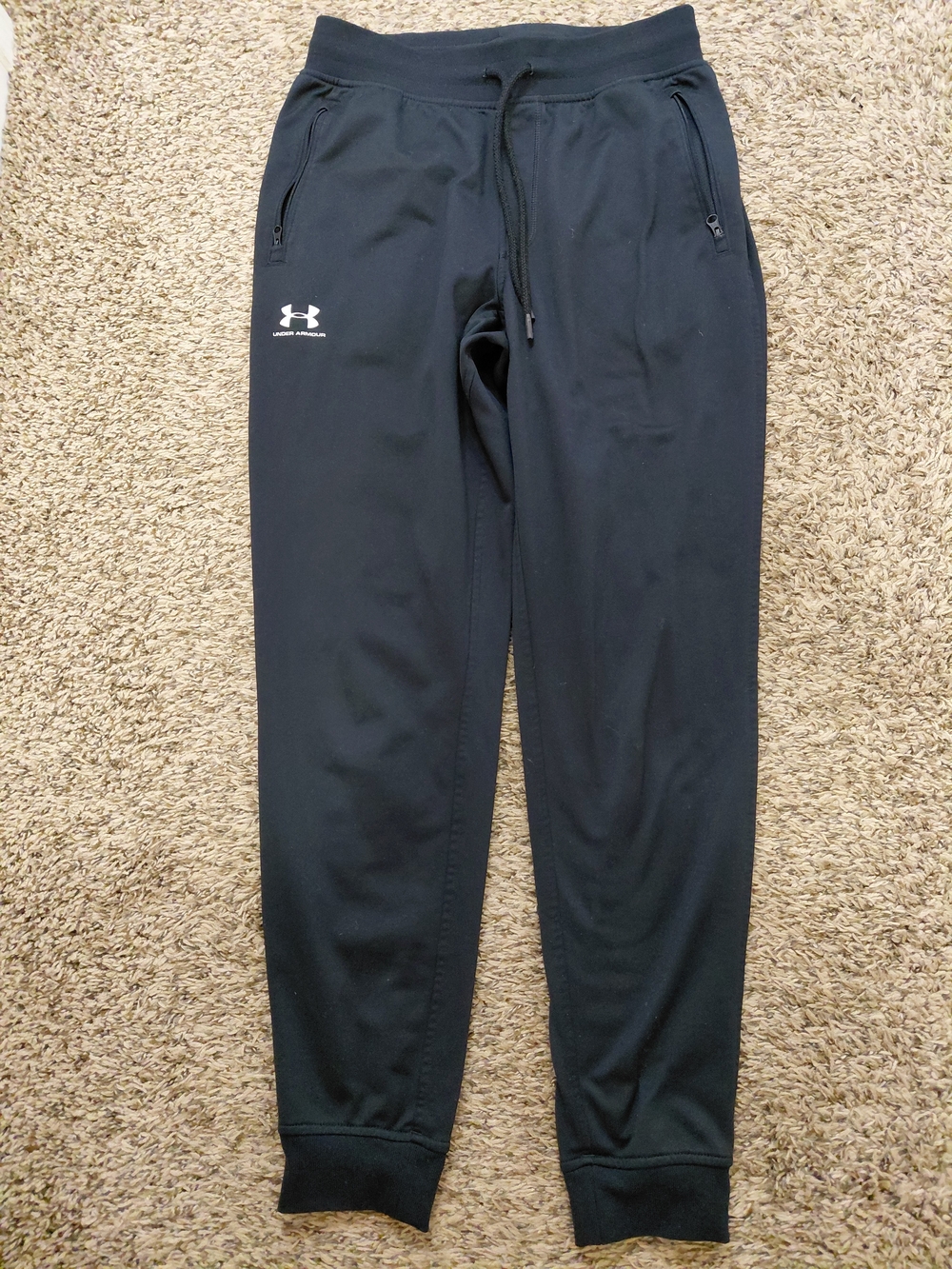 Under Armour Black Men’s Performance Joggers with Zipper Pockets